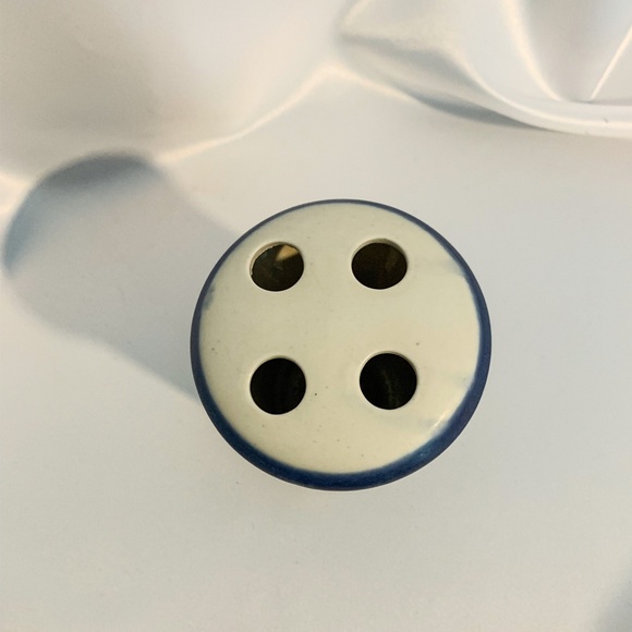 Rare Kravec Studios Pottery Soap Dispenser & Toothbrush Holder Set - Picture 8 of 11